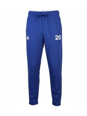 Adidas Mens Navy Blue Athletic Sweatpants Drawstring Waist Cotton Blend Size M